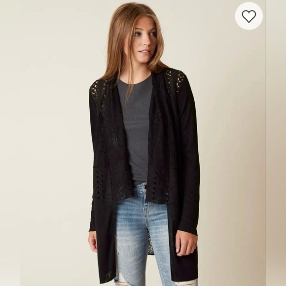 ❤️BKE BOUTIQUE❤️Black Cardigan - Picture 2 of 7